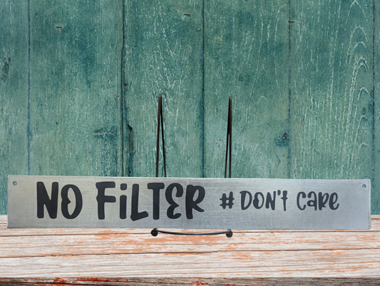 No filter sign