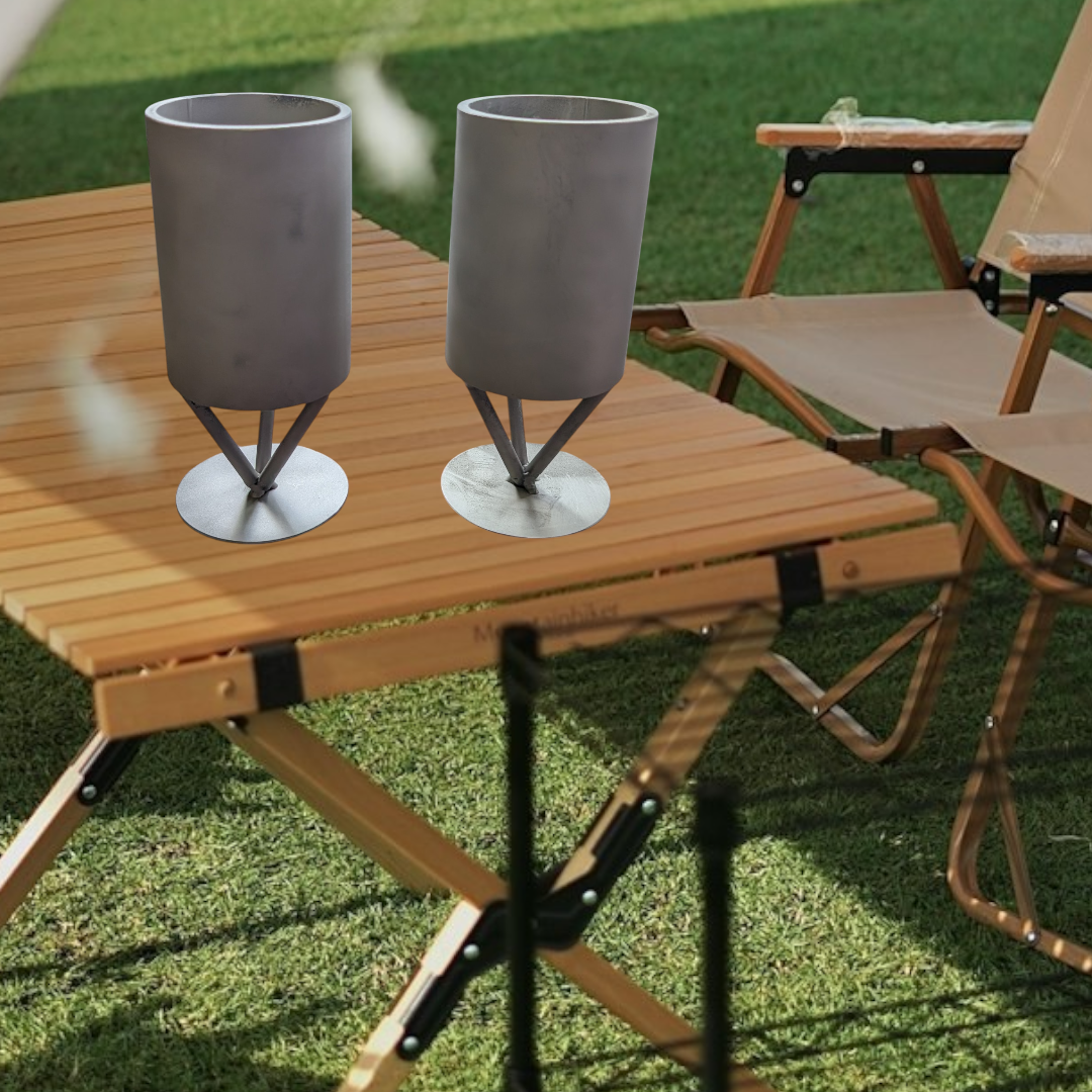 Tabletop Tiki torch holder